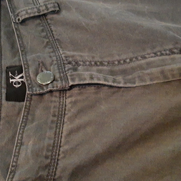 Calvin Klein Other - CK Calvin Klein 100% Cotton Men's Flat Front Dark Gray Wash Chino Pant 36x32